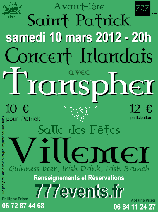 2012-03-10 St-Patrick Day avec le groupe Transpher à Villemer _77