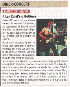 28-01-2012 : L’Éclaireur du Gâtinais – Les Zydel’s à Buthiers